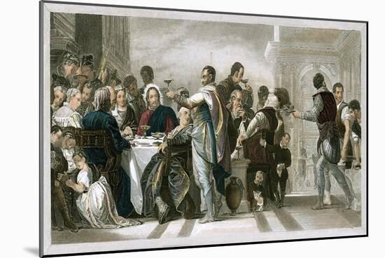 Marriage at Cana-Paolo Veronese-Mounted Giclee Print