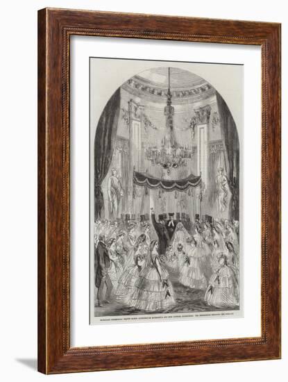 Marriage Ceremonial of the Baron Alphonse De Rothschild and Miss Leonora Rothschild-null-Framed Giclee Print