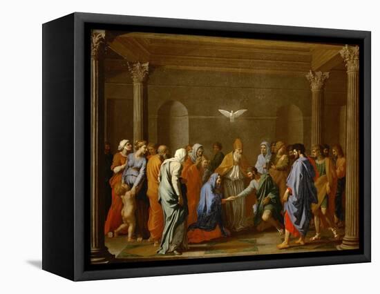 Marriage, from the Series of the Seven Sacraments, Before 1642-Nicolas Poussin-Framed Premier Image Canvas