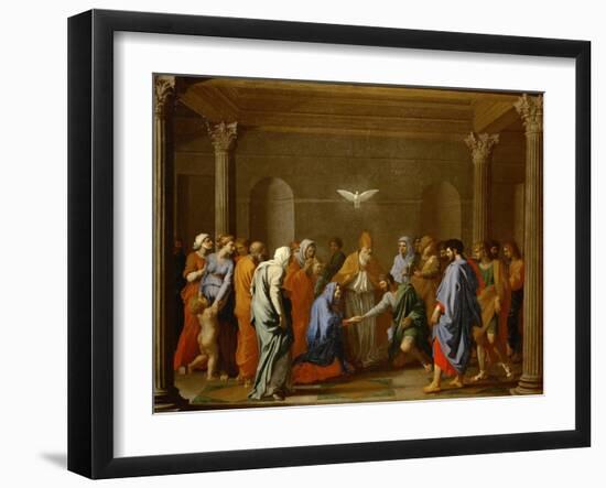 Marriage, from the Series of the Seven Sacraments, Before 1642-Nicolas Poussin-Framed Giclee Print