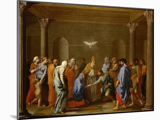 Marriage, from the Series of the Seven Sacraments, Before 1642-Nicolas Poussin-Mounted Giclee Print