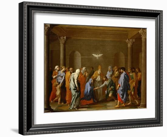 Marriage, from the Series of the Seven Sacraments, Before 1642-Nicolas Poussin-Framed Giclee Print