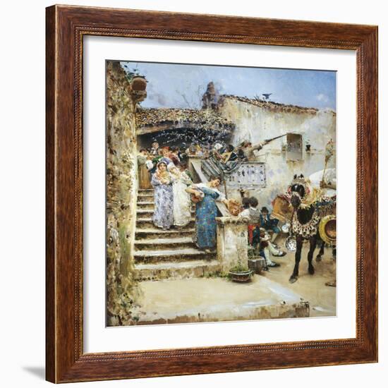 Marriage in Abruzzo, 1876-Francesco Paolo Michetti-Framed Giclee Print