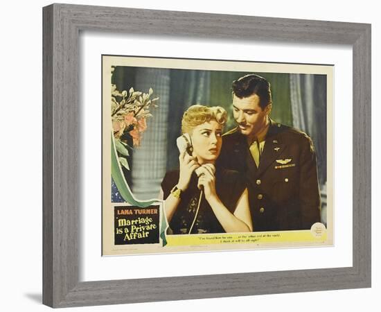 Marriage is a Private Affair, 1944-null-Framed Art Print