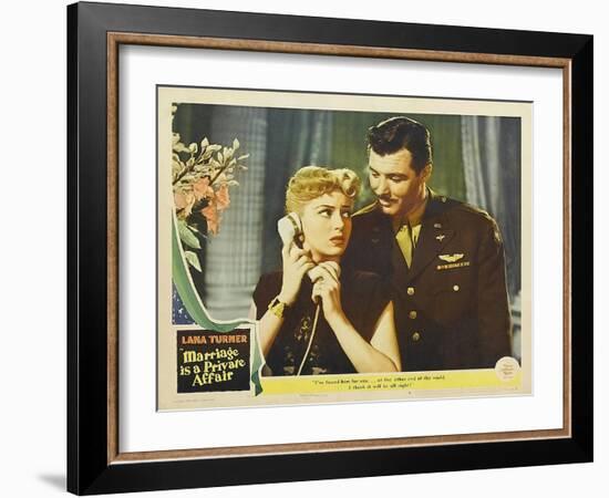 Marriage is a Private Affair, 1944-null-Framed Art Print