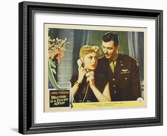 Marriage is a Private Affair, 1944-null-Framed Art Print