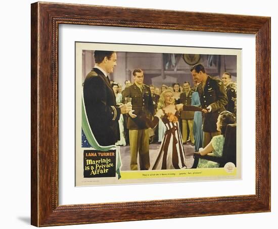 Marriage is a Private Affair, 1944-null-Framed Art Print