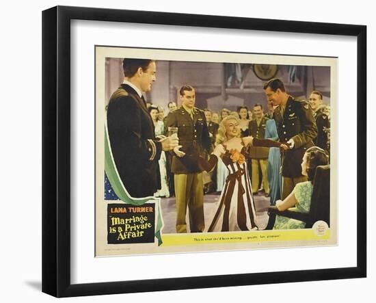 Marriage is a Private Affair, 1944-null-Framed Art Print