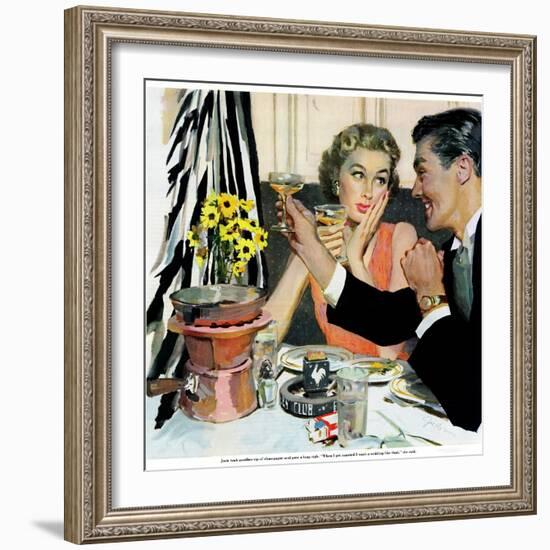 Marriage is for Suckers  - Saturday Evening Post "Leading Ladies", March 7, 1953 pg.21-Joe deMers-Framed Giclee Print