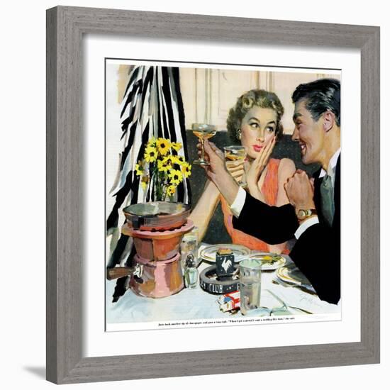 Marriage is for Suckers  - Saturday Evening Post "Leading Ladies", March 7, 1953 pg.21-Joe deMers-Framed Giclee Print