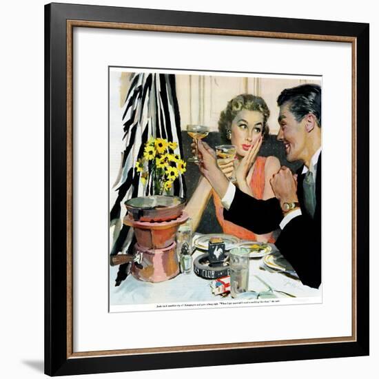 Marriage is for Suckers  - Saturday Evening Post "Leading Ladies", March 7, 1953 pg.21-Joe deMers-Framed Giclee Print