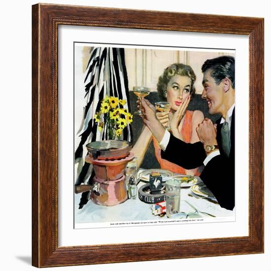 Marriage is for Suckers  - Saturday Evening Post "Leading Ladies", March 7, 1953 pg.21-Joe deMers-Framed Giclee Print