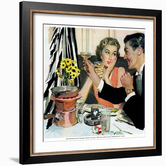 Marriage is for Suckers  - Saturday Evening Post "Leading Ladies", March 7, 1953 pg.21-Joe deMers-Framed Giclee Print