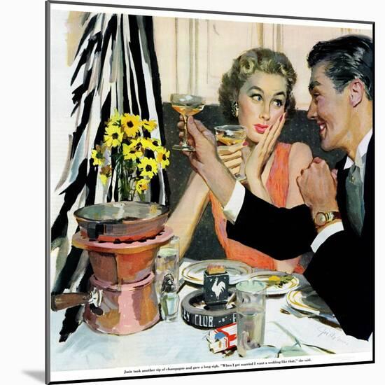 Marriage is for Suckers  - Saturday Evening Post "Leading Ladies", March 7, 1953 pg.21-Joe deMers-Mounted Giclee Print