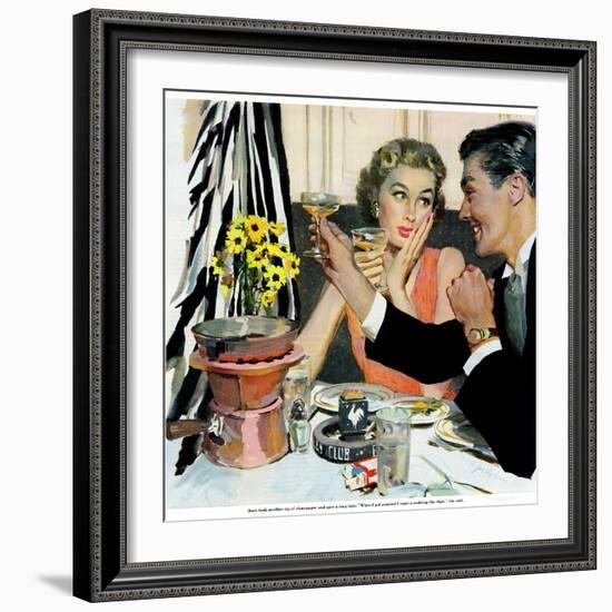 Marriage is for Suckers  - Saturday Evening Post "Leading Ladies", March 7, 1953 pg.21-Joe deMers-Framed Giclee Print