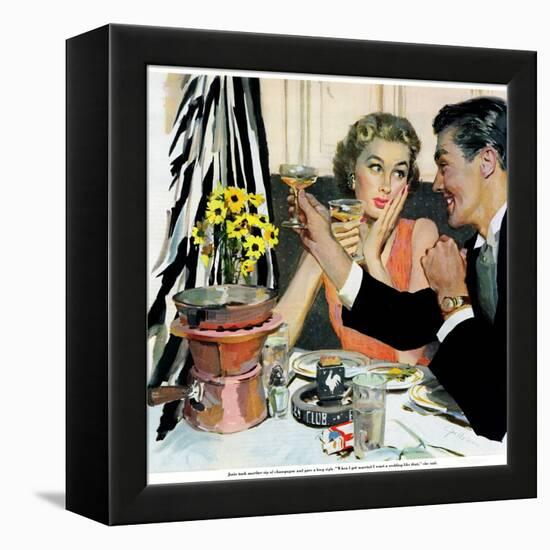 Marriage is for Suckers  - Saturday Evening Post "Leading Ladies", March 7, 1953 pg.21-Joe deMers-Framed Premier Image Canvas