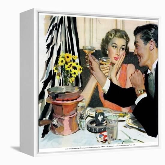 Marriage is for Suckers  - Saturday Evening Post "Leading Ladies", March 7, 1953 pg.21-Joe deMers-Framed Premier Image Canvas