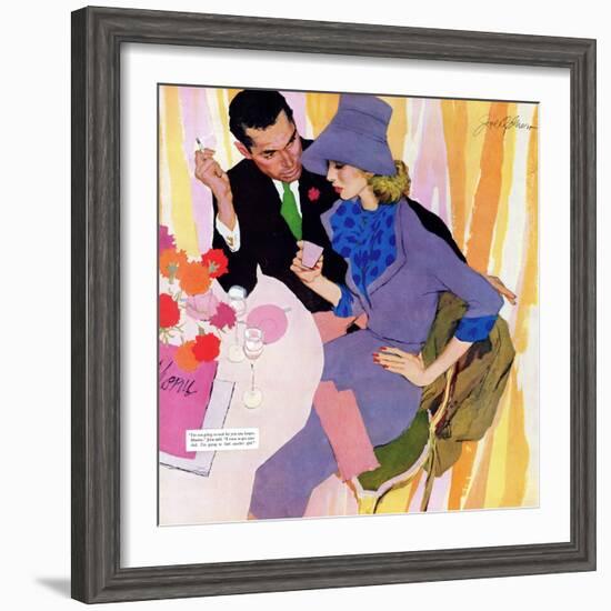 Marriage Is Not For Me  - Saturday Evening Post "Leading Ladies", June 15, 1957 pg.40-Robert Meyers-Framed Giclee Print