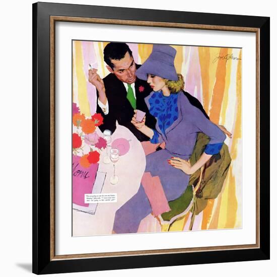 Marriage Is Not For Me  - Saturday Evening Post "Leading Ladies", June 15, 1957 pg.40-Robert Meyers-Framed Giclee Print