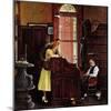 "Marriage License", June 11,1955-Norman Rockwell-Mounted Premium Giclee Print