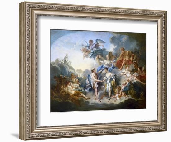 Marriage of Cupid and Psyche-Francois Boucher-Framed Art Print