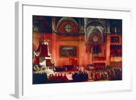 Marriage of Elizabeth Farnese and Philip V of Spain, Parma, Italy, 1714-null-Framed Giclee Print