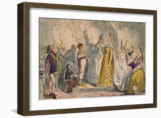 Marriage of Henry the Sixth and Margaret of Anjou, 1850-John Leech-Framed Giclee Print