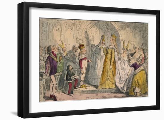 Marriage of Henry the Sixth and Margaret of Anjou, 1850-John Leech-Framed Giclee Print