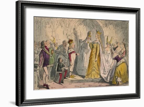 Marriage of Henry the Sixth and Margaret of Anjou, 1850-John Leech-Framed Giclee Print