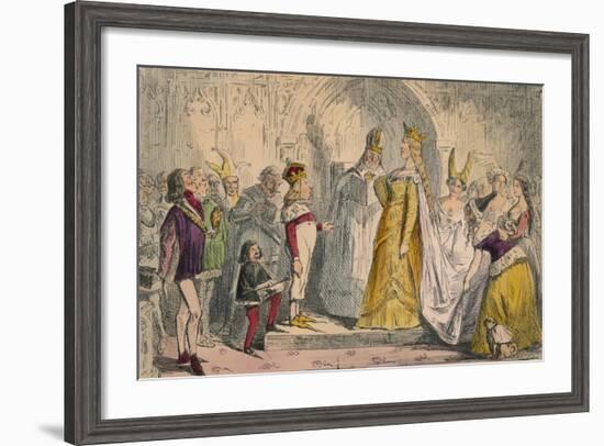 Marriage of Henry the Sixth and Margaret of Anjou, 1850-John Leech-Framed Giclee Print