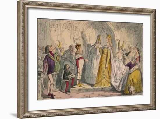 Marriage of Henry the Sixth and Margaret of Anjou, 1850-John Leech-Framed Giclee Print