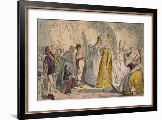 Marriage of Henry the Sixth and Margaret of Anjou, 1850-John Leech-Framed Giclee Print