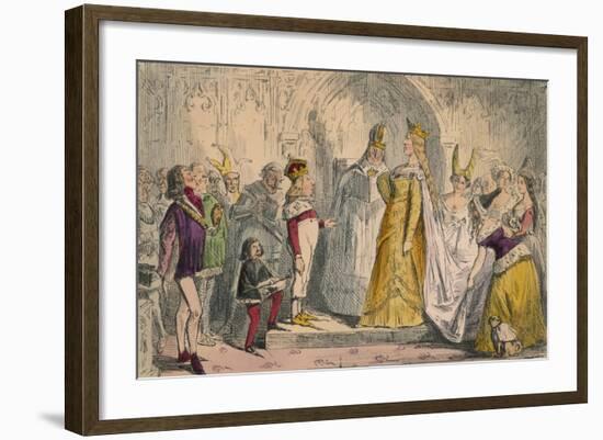 Marriage of Henry the Sixth and Margaret of Anjou, 1850-John Leech-Framed Giclee Print