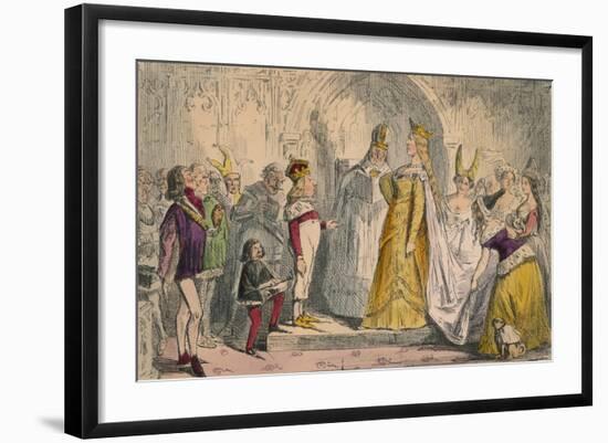 Marriage of Henry the Sixth and Margaret of Anjou, 1850-John Leech-Framed Giclee Print