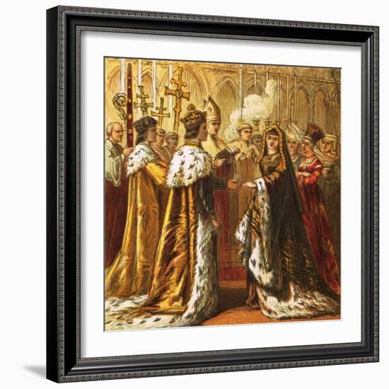 Marriage of Henry Vii-English-Framed Giclee Print