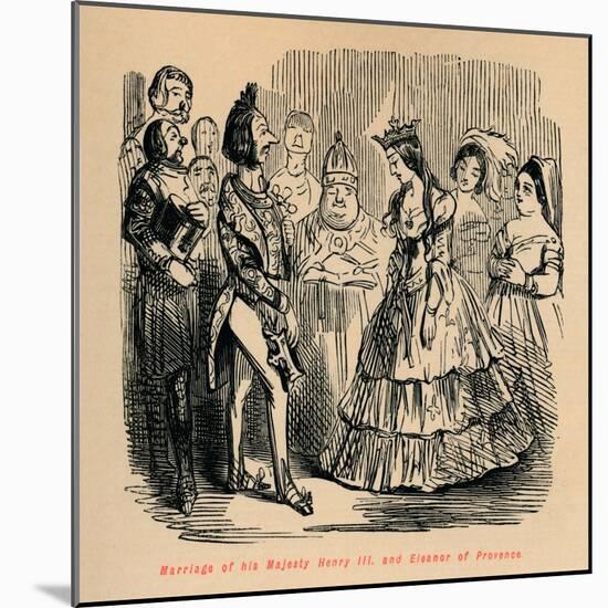 'Marriage of his Majesty Henry III and Eleanor of Provence', c1860, (c186-John Leech-Mounted Giclee Print