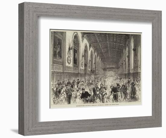 Marriage of Hrh the Duke of Connaught, Dejeuner in St George's Hall, Windsor Castle-null-Framed Giclee Print