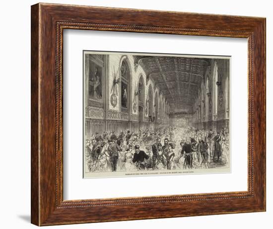 Marriage of Hrh the Duke of Connaught, Dejeuner in St George's Hall, Windsor Castle-null-Framed Giclee Print