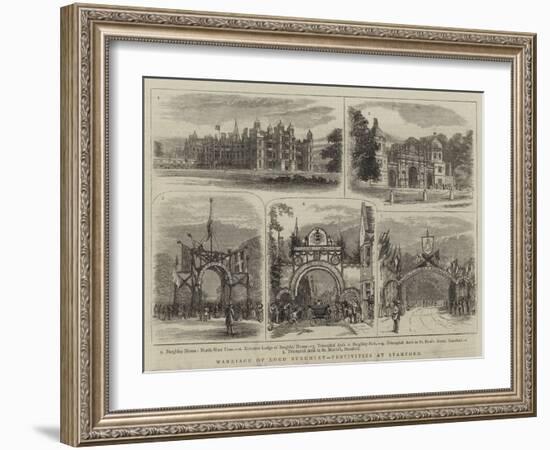 Marriage of Lord Burghley, Festivities at Stamford-null-Framed Giclee Print