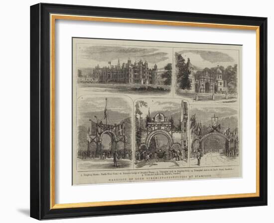 Marriage of Lord Burghley, Festivities at Stamford-null-Framed Giclee Print