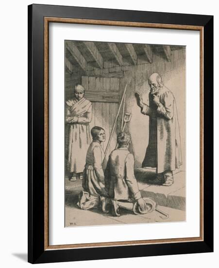 'Marriage of Mercy and Matthew', c1916-William Strang-Framed Giclee Print