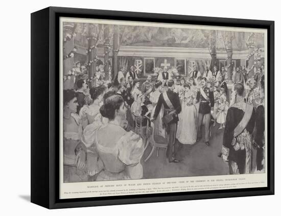 Marriage of Princess Maud of Wales and Prince Charles of Denmark-Amedee Forestier-Framed Premier Image Canvas