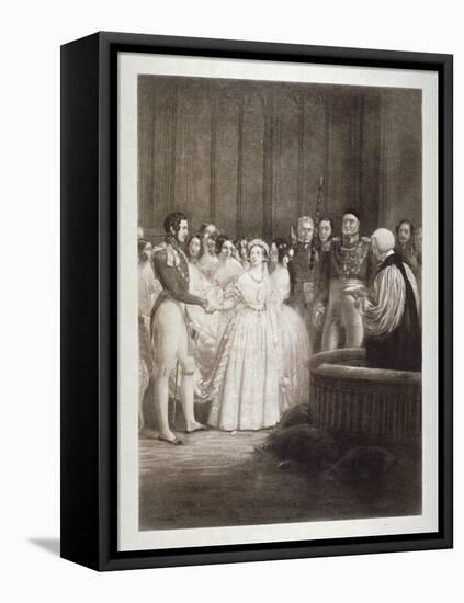 Marriage of Queen Victoria and Prince Albert, St James's Palace, Westminster, London, 1840-George Hayter-Framed Premier Image Canvas