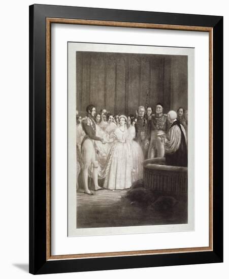 Marriage of Queen Victoria and Prince Albert, St James's Palace, Westminster, London, 1840-George Hayter-Framed Giclee Print