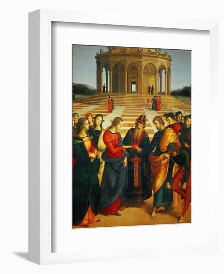 Marriage of the Virgin, 1504-Raphael-Framed Giclee Print