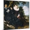 Marriage Portrait of Isaac Massa and Beatrix van der Laen-Frans Hals the Elder-Mounted Photographic Print