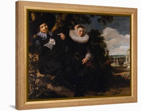 Marriage Portrait of Isaac Massa and Beatrix van der Laen-Frans Hals the Elder-Framed Premier Image Canvas