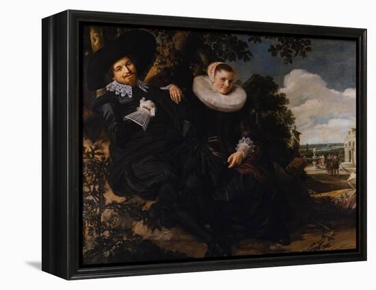 Marriage Portrait of Isaac Massa and Beatrix van der Laen-Frans Hals the Elder-Framed Premier Image Canvas