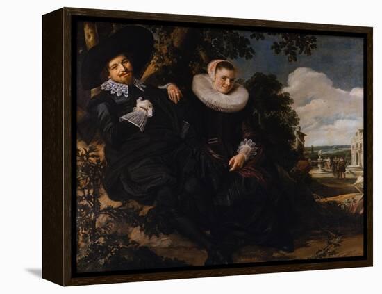 Marriage Portrait of Isaac Massa and Beatrix van der Laen-Frans Hals the Elder-Framed Premier Image Canvas