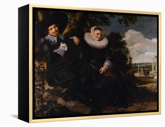 Marriage Portrait of Isaac Massa and Beatrix van der Laen-Frans Hals the Elder-Framed Premier Image Canvas